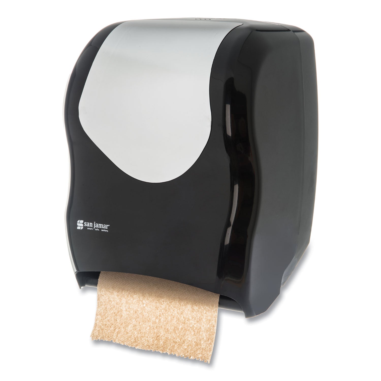 tear-n-dry-touchless-roll-towel-dispenser-1675-x-10-x-125-black-silver_sjmt1370bkss - 2