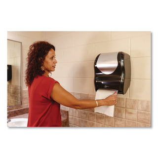 Smart System with iQ Sensor Towel Dispenser, 16.5 x 9.75 x 12, Black/Silver