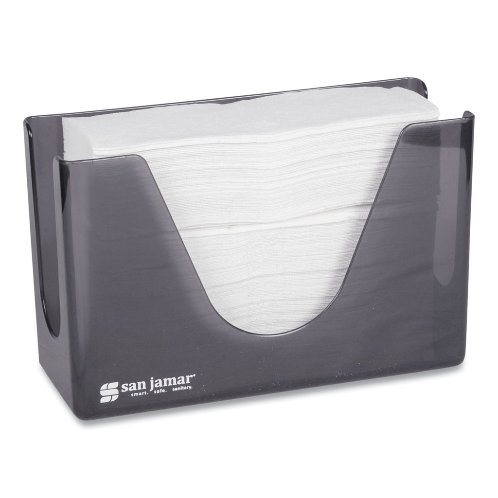 Countertop Folded Towel Dispenser, 11 x 4.38 x 7, Black Pearl