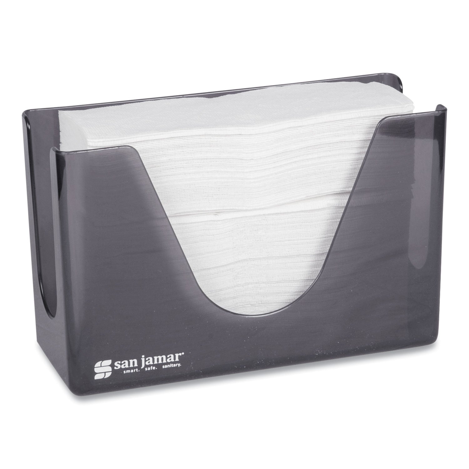 Countertop Folded Towel Dispenser, 11 x 4.38 x 7, Black Pearl