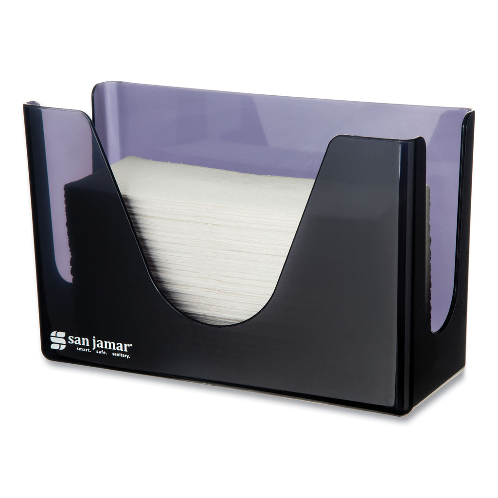 Countertop Folded Towel Dispenser, 11 x 4.38 x 7, Black Pearl