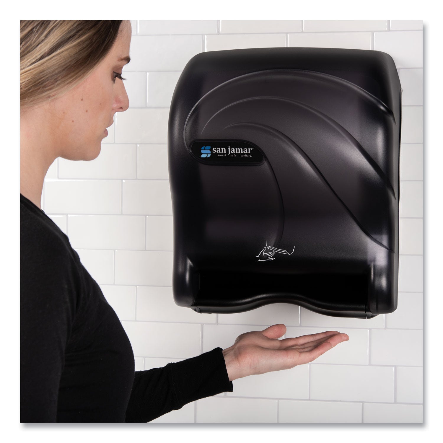 Oceans Smart Essence Electronic Towel Dispenser, 11.88 x 9.1 x 14.4, Black