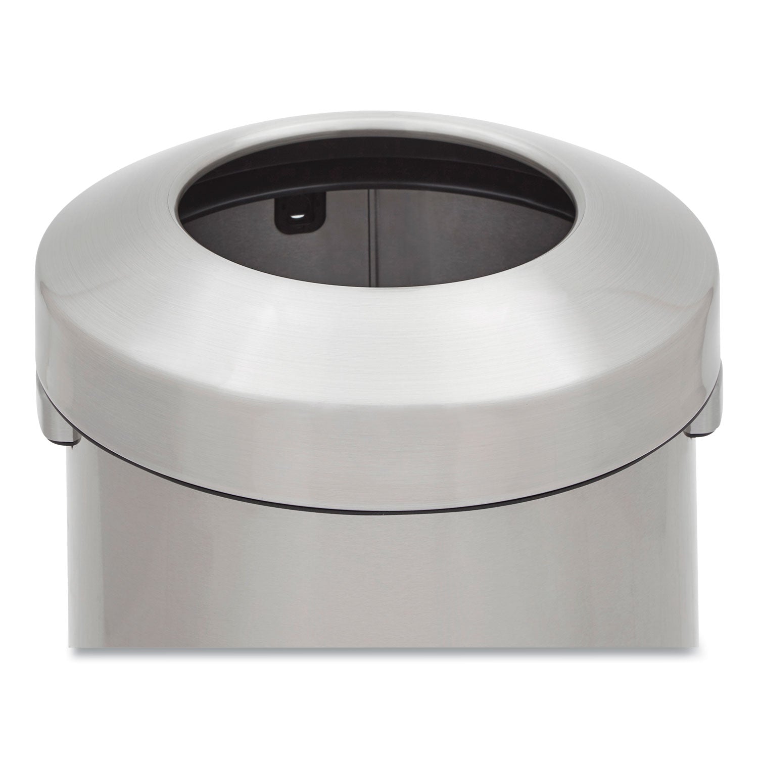 Rubbermaid Commercial Refine Waste Container - 23 gal Capacity - Round - Ergonomic Handle, Non-skid, Fingerprint Resistant, Durable - 29.6" Height x 17.7" Width - Metal - Stainless Steel - 1 Each - 2