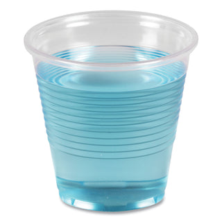 Translucent Plastic Cold Cups, 5 oz, Polypropylene, 100 Cups/Sleeve, 25 Sleeves/Carton
