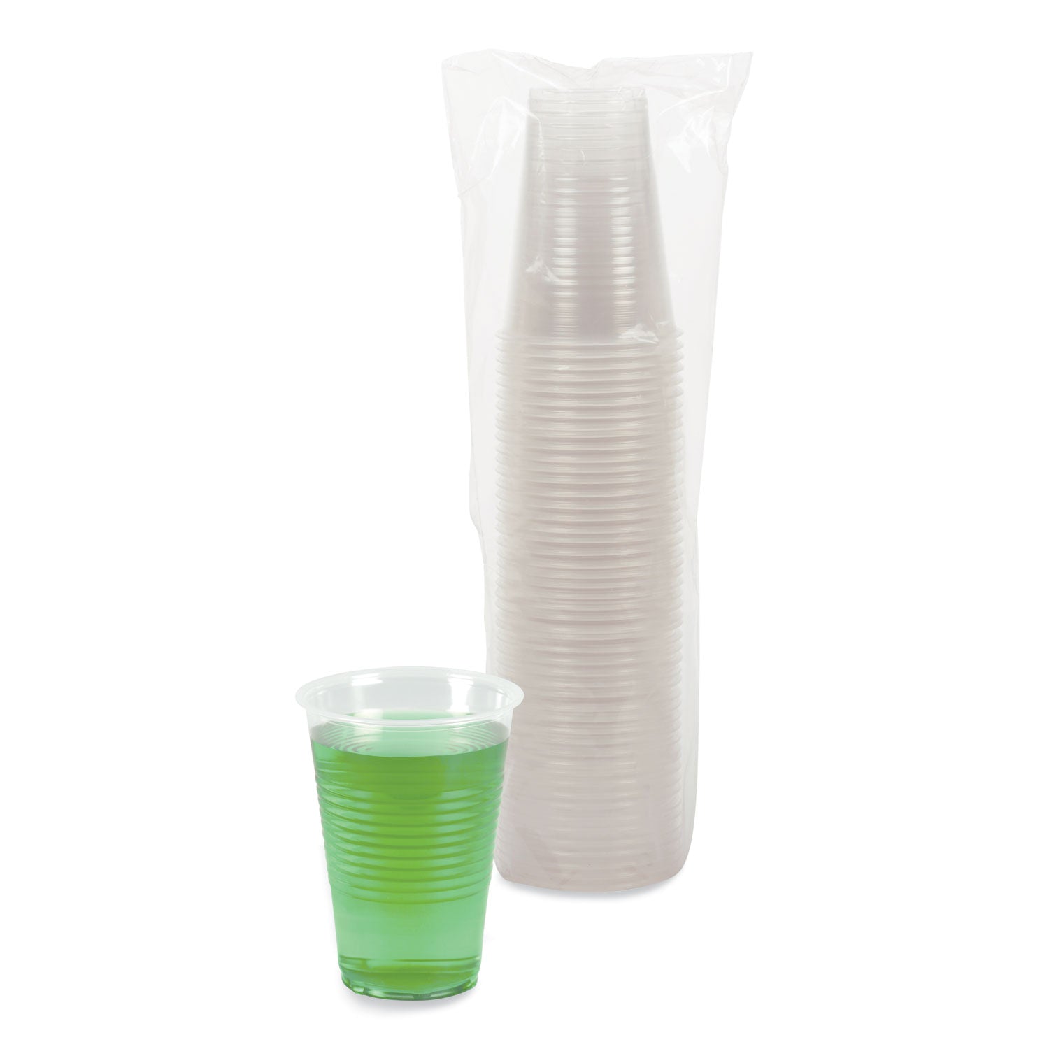 Translucent Plastic Cold Cups, 14 oz, Polypropylene, 50/Pack - 