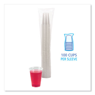 Translucent Plastic Cold Cups, 9 oz, Polypropylene, 100/Pack