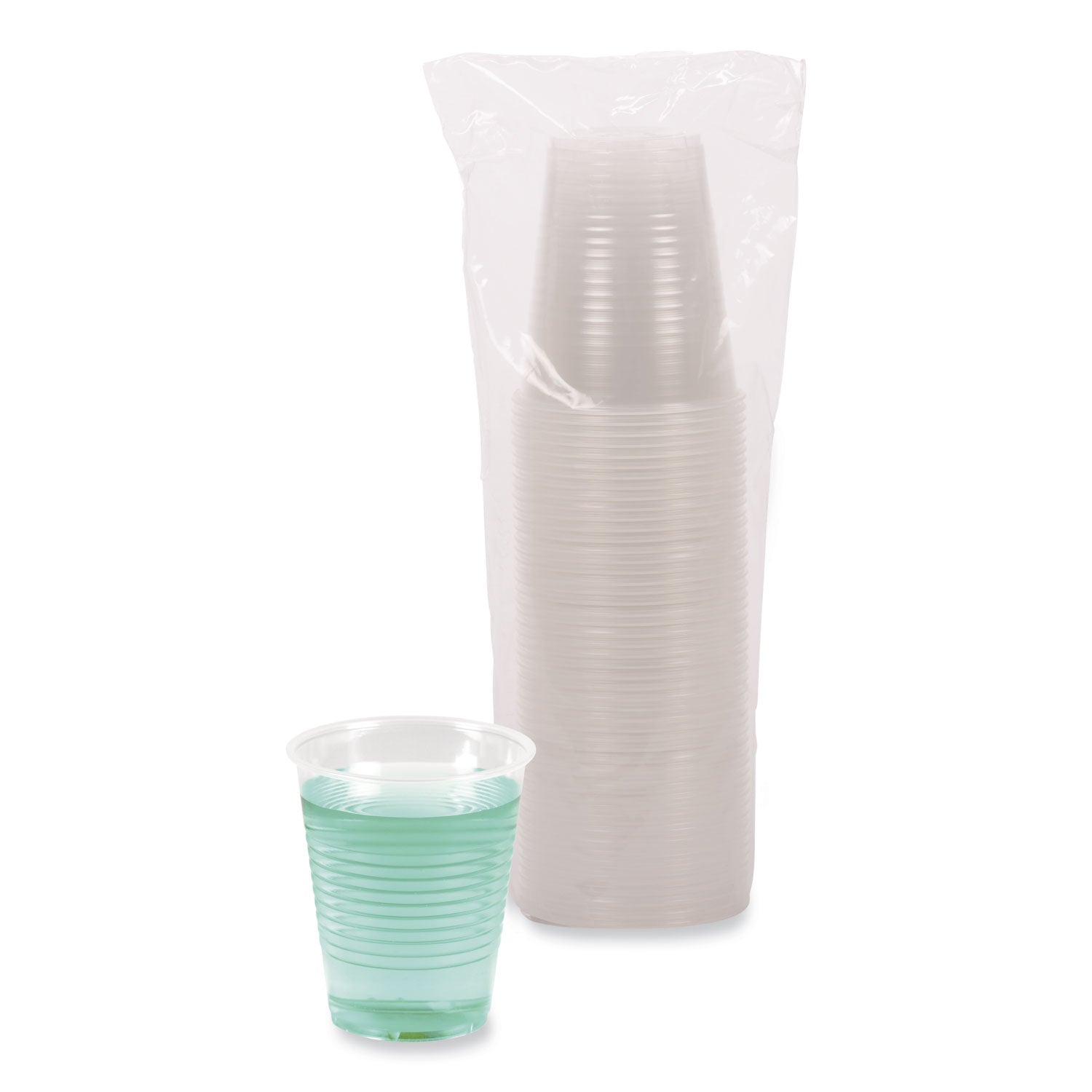 Translucent Plastic Cold Cups, 12 oz, Polypropylene, 50/Pack