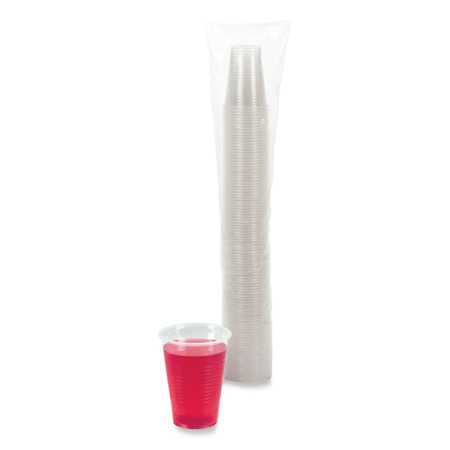 Translucent Plastic Cold Cups, 9 oz, Polypropylene, 100/Pack