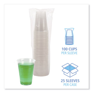 Translucent Plastic Cold Cups, 14 oz, Polypropylene, 20 Cups/Sleeve, 50 Sleeves/Carton