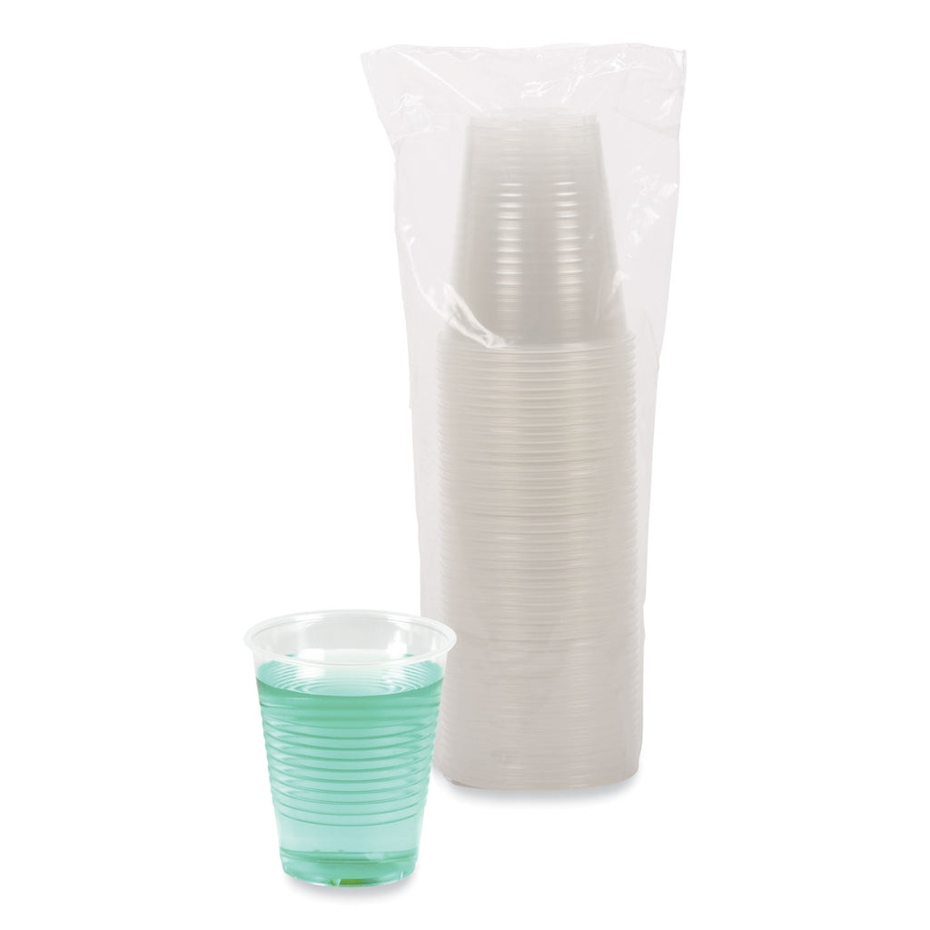 Translucent Plastic Cold Cups, 12 oz, Polypropylene, 50 Cups/Sleeve, 20 Sleeves/Carton