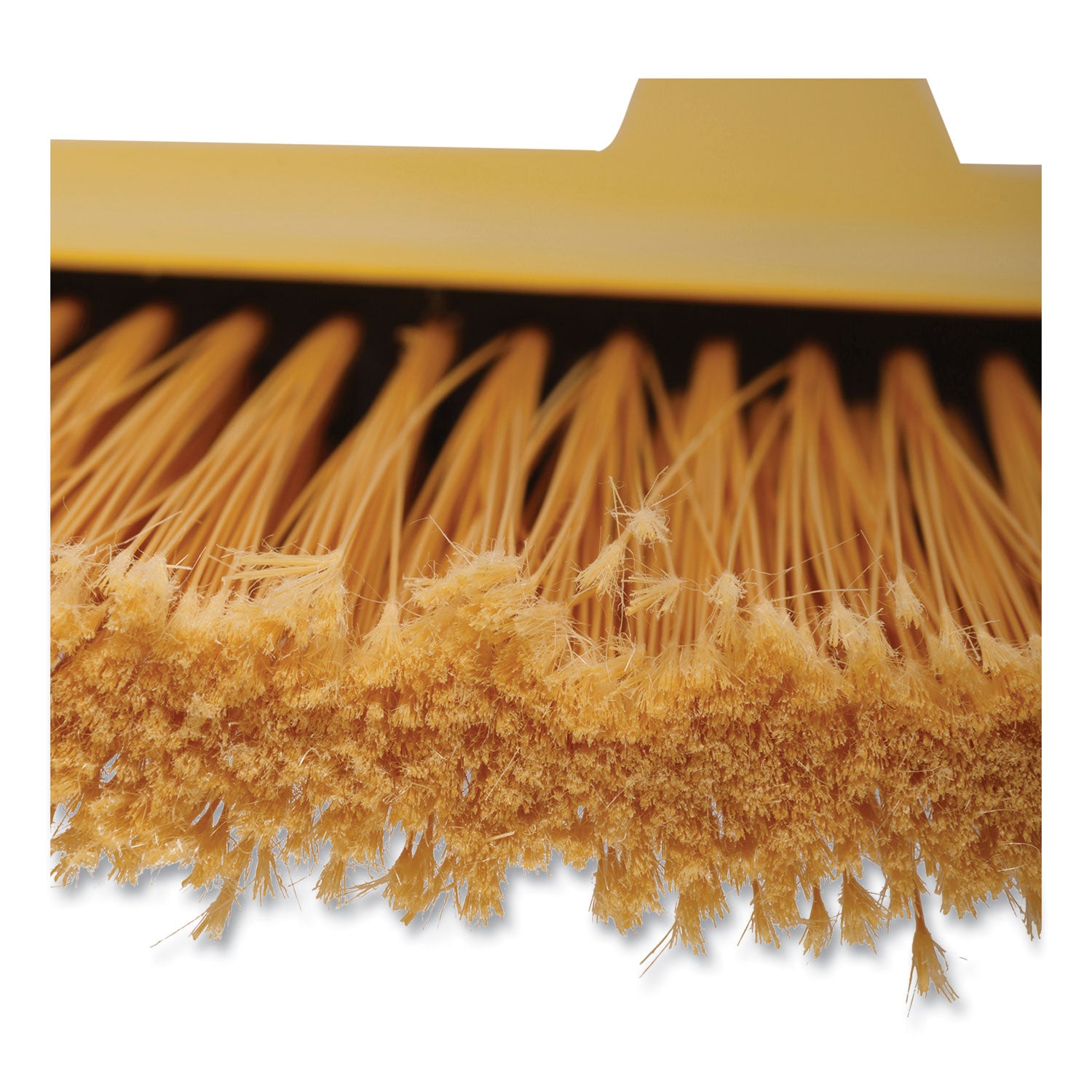 Angler Broom, 53" Handle, Yellow, 12/Carton