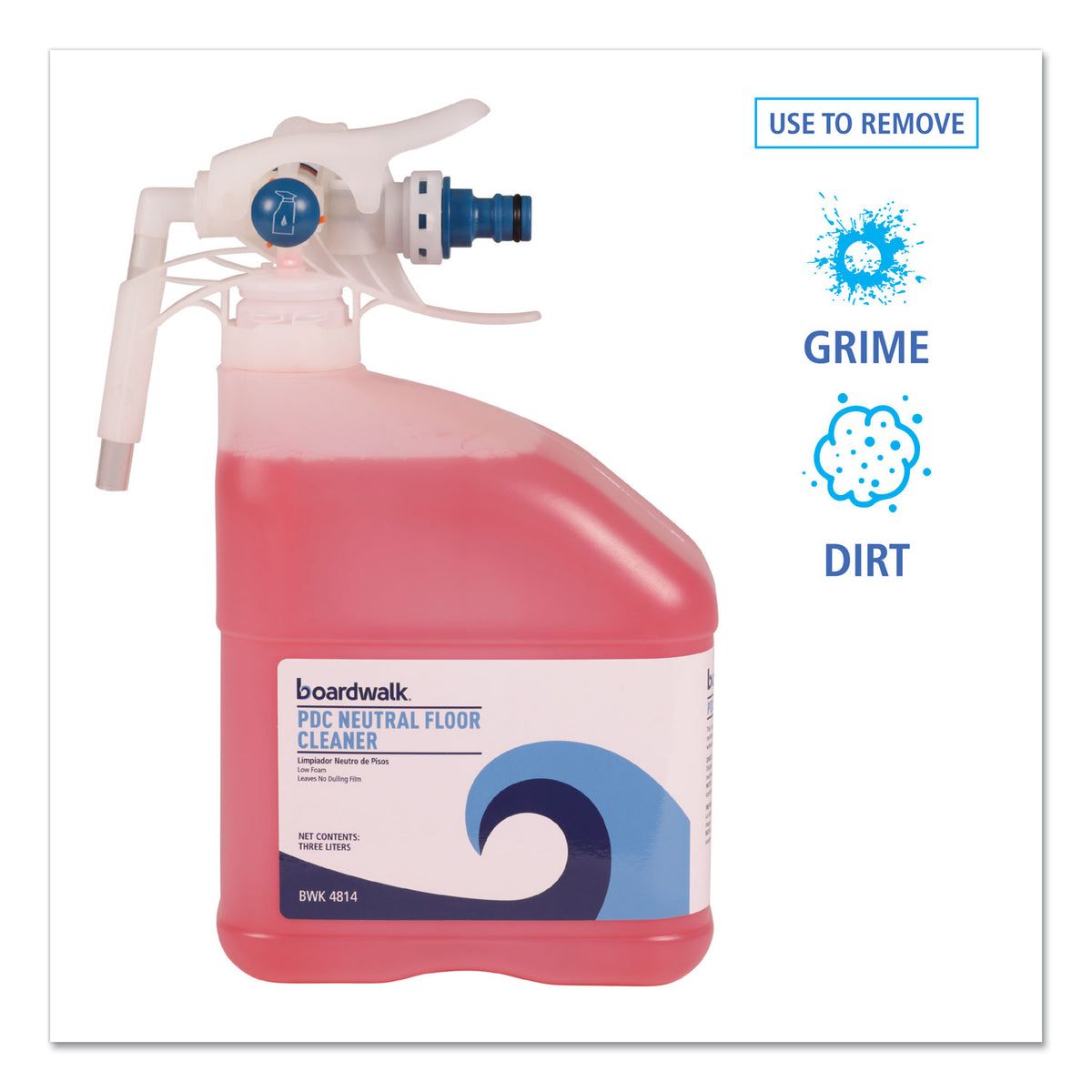 PDC Neutral Floor Cleaner, Tangy Fruit Scent, 3 Liter Bottle, 2/Carton