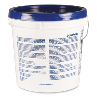 Low Suds Industrial Powder Laundry Detergent, Fresh Lemon Scent, 40 lb Pail - 