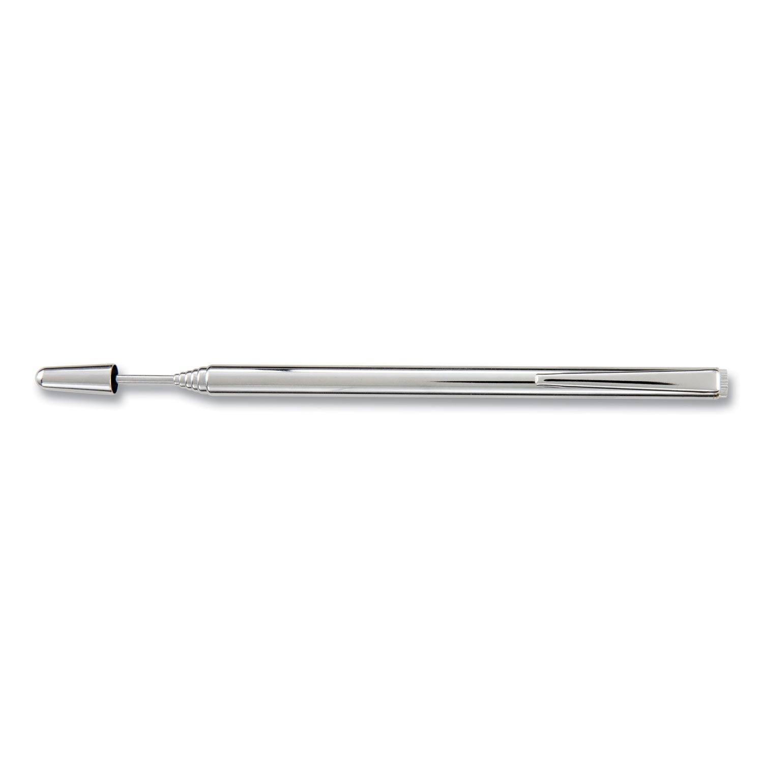 Slimline Pen-Size Pocket Pointer with Clip, Extends to 24.5", Silver - 