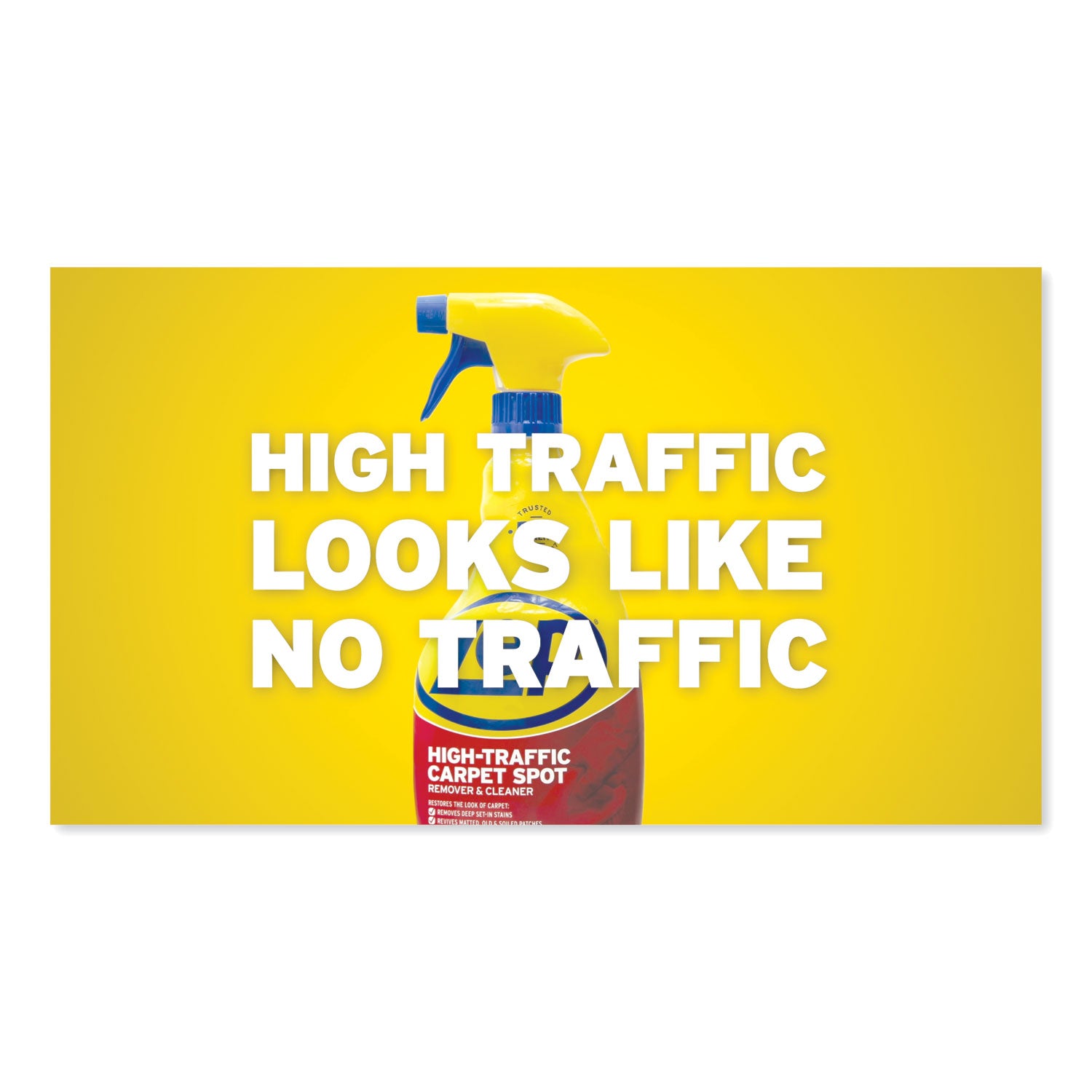 High Traffic Carpet Cleaner, Fresh Scent, 32 oz Spray Bottle, 12/Carton - 4