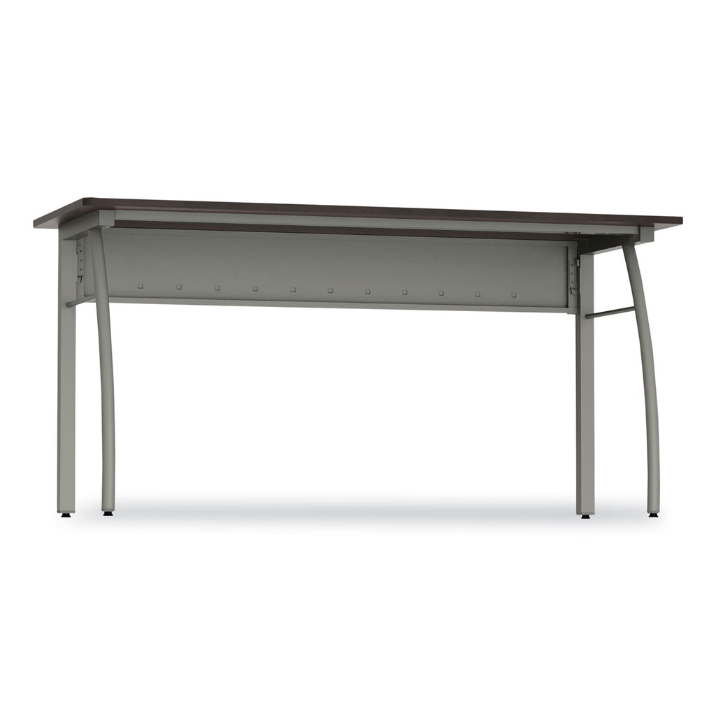 Trento Line Rectangular Desk, 59.13" x 23.63" x 29.5", Mocha - 