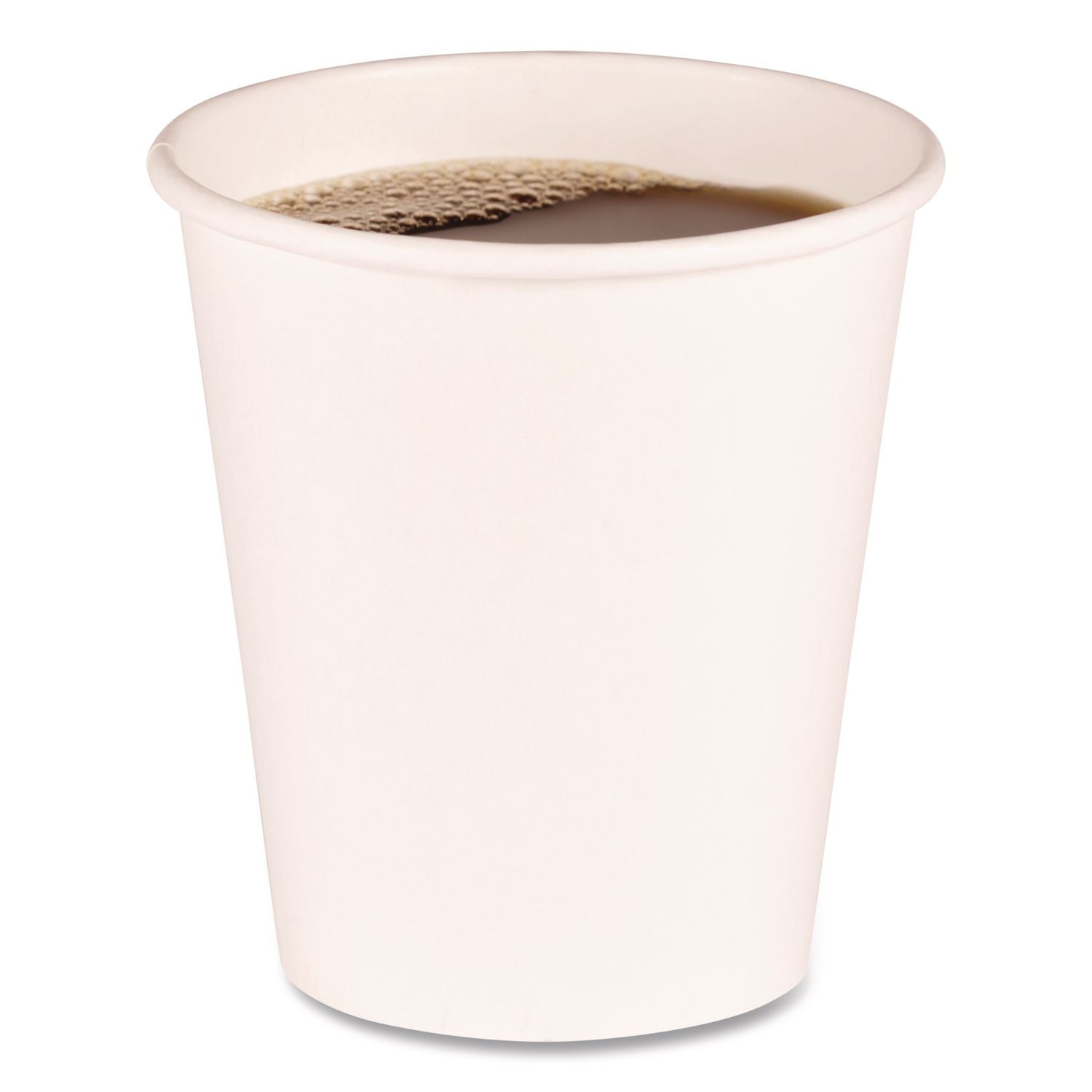 Paper Hot Cups, 10 oz, White, 50 Cups/Sleeve, 20 Sleeves/Carton