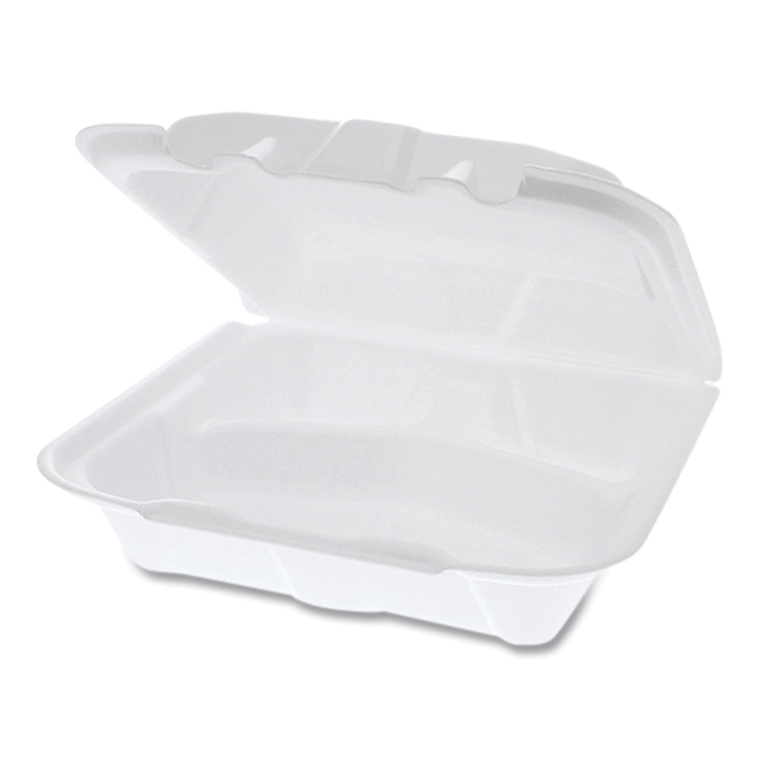 vented-foam-hinged-lid-container-dual-tab-lock-3-compartment-842-x-815-x-3-white-150-carton_pctytd188030000 - 3