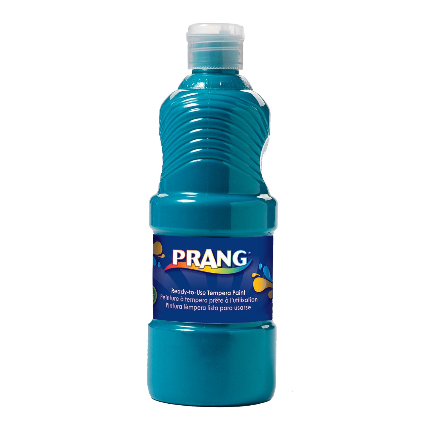 ready-to-use-tempera-paint-turquoise-blue-16-oz-dispenser-cap-bottle_dixx21619 - 1