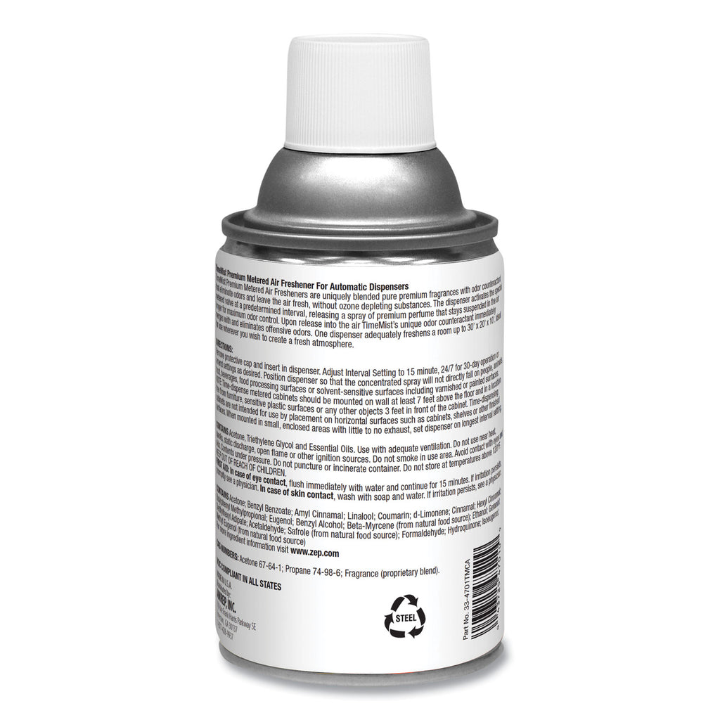 Premium Metered Air Freshener Refill, Dutch Apple and Spice, 6.6 oz Aerosol Spray, 12/Carton - 3