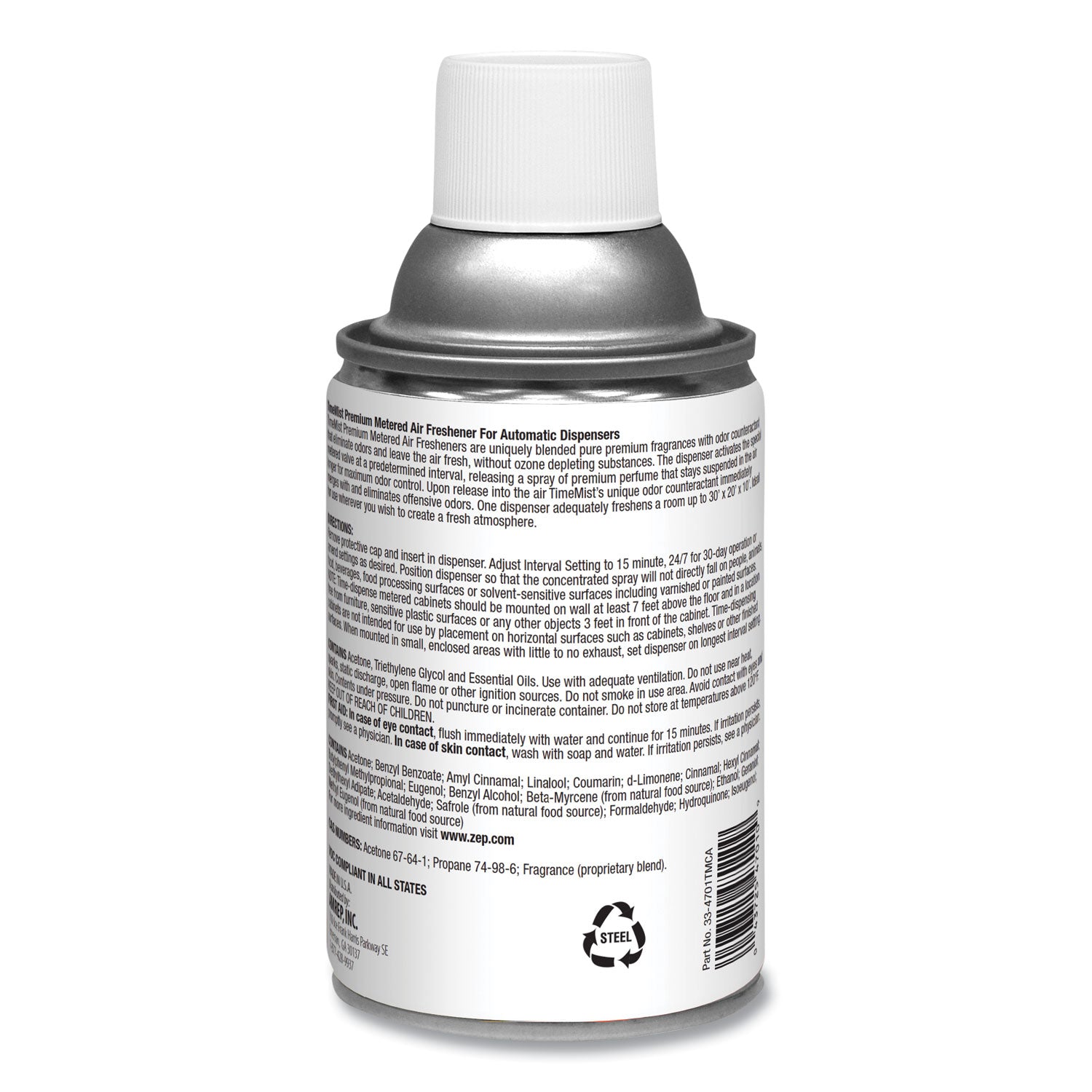 Premium Metered Air Freshener Refill, Dutch Apple and Spice, 6.6 oz Aerosol Spray, 12/Carton - 3