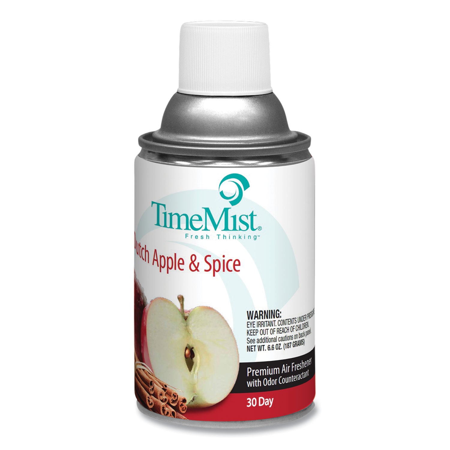 Premium Metered Air Freshener Refill, Dutch Apple and Spice, 6.6 oz Aerosol Spray, 12/Carton - 2
