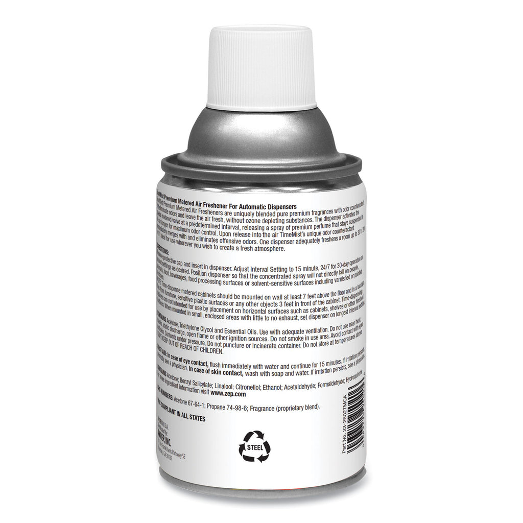 Premium Metered Air Freshener Refill, Clean N Fresh, 7.1 oz Aerosol Spray, 12/Carton - 3