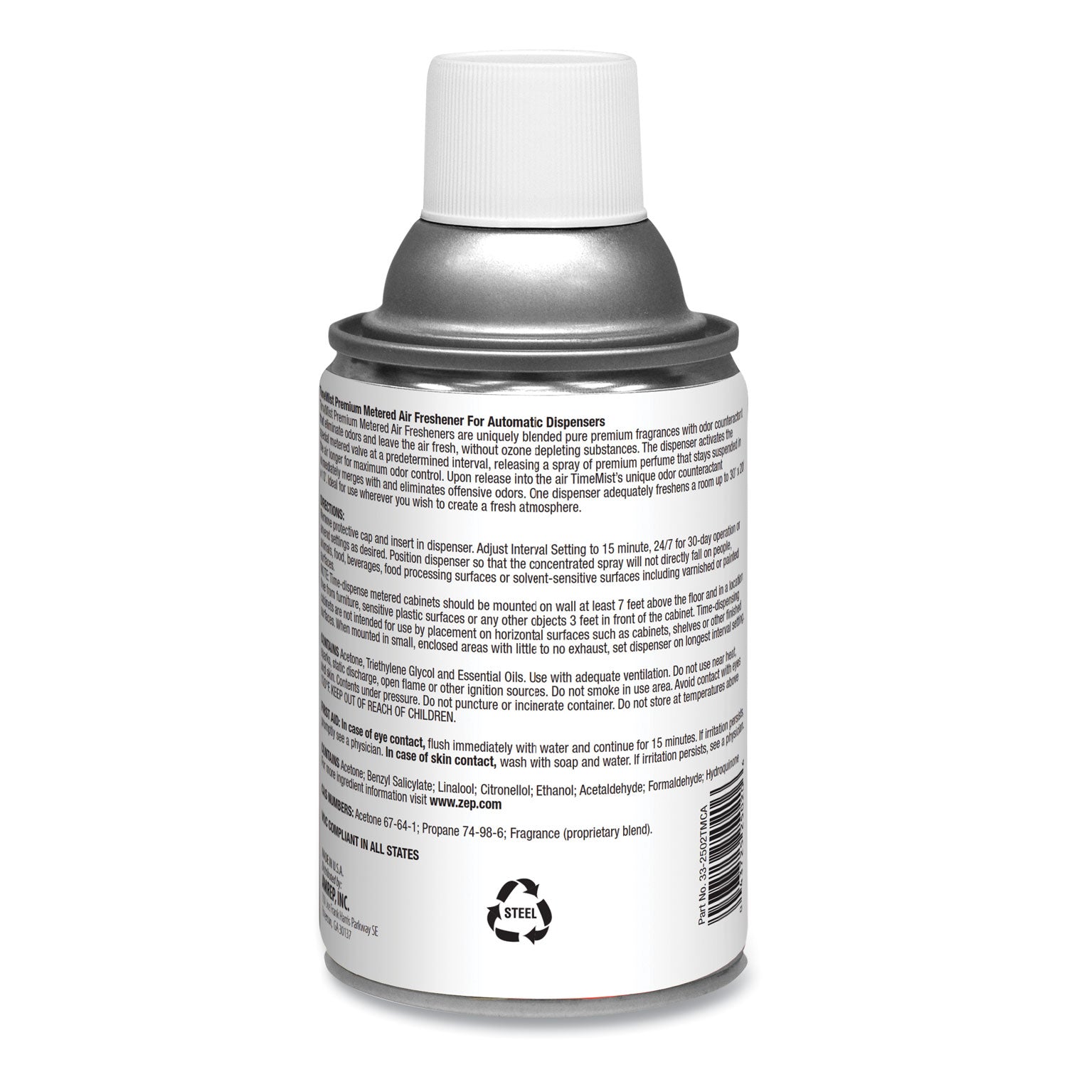 Premium Metered Air Freshener Refill, Clean N Fresh, 7.1 oz Aerosol Spray, 12/Carton - 3