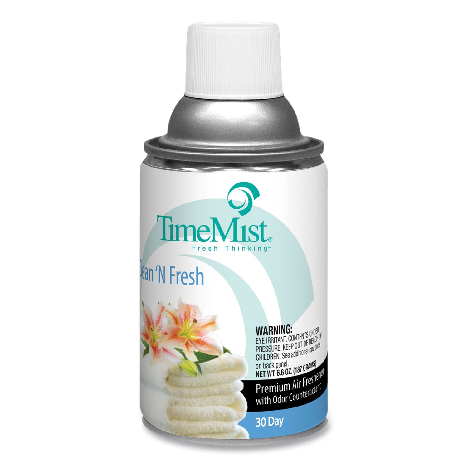 Premium Metered Air Freshener Refill, Clean N Fresh, 7.1 oz Aerosol Spray, 12/Carton - 2