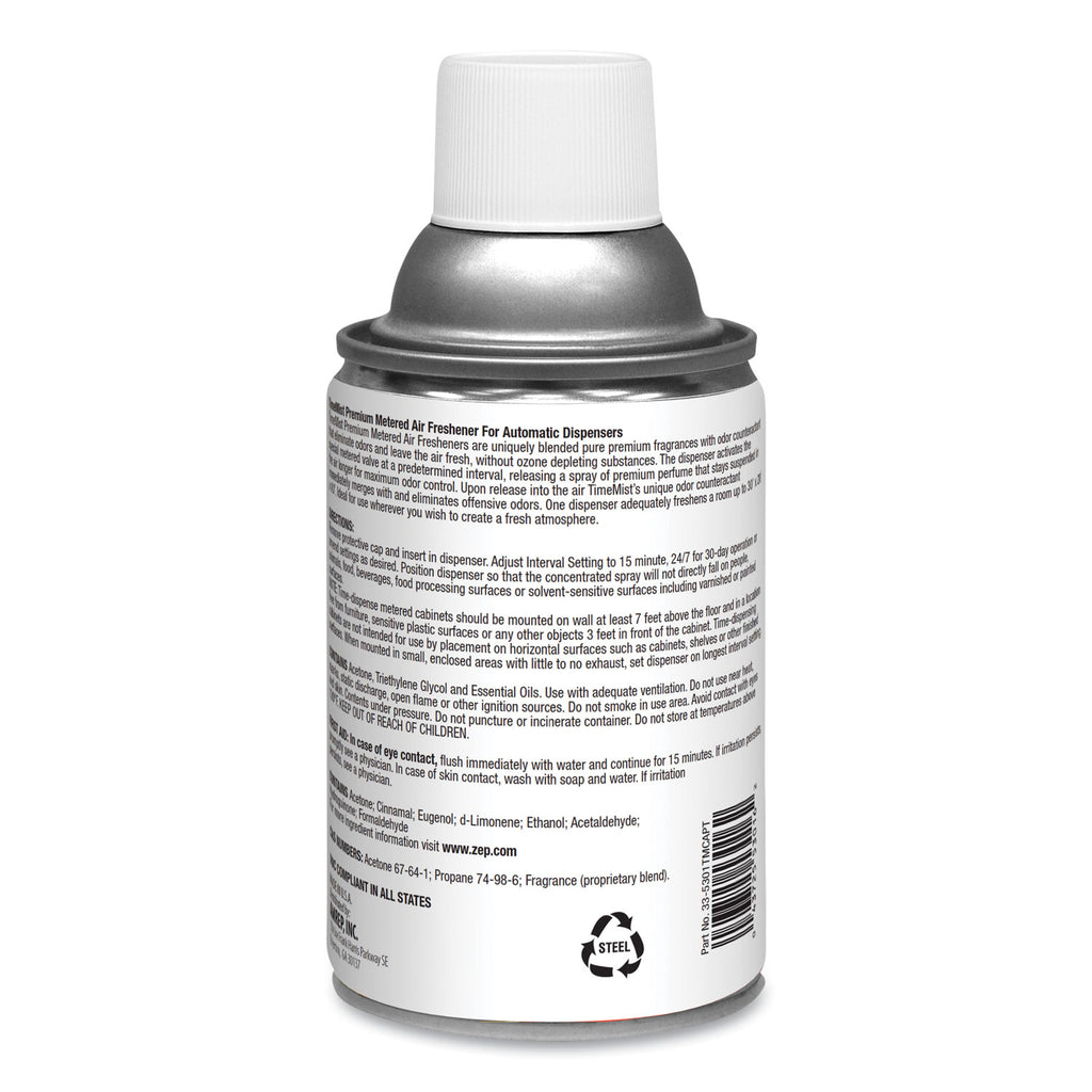 Premium Metered Air Freshener Refill, Cinnamon, 6.6 oz Aerosol Spray, 12/Carton - 3