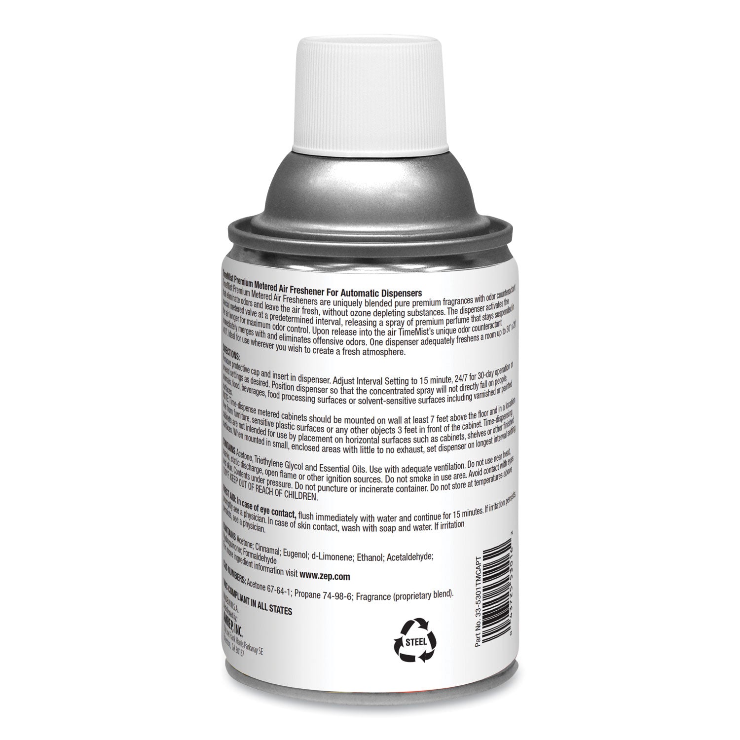 Premium Metered Air Freshener Refill, Cinnamon, 6.6 oz Aerosol Spray, 12/Carton - 3