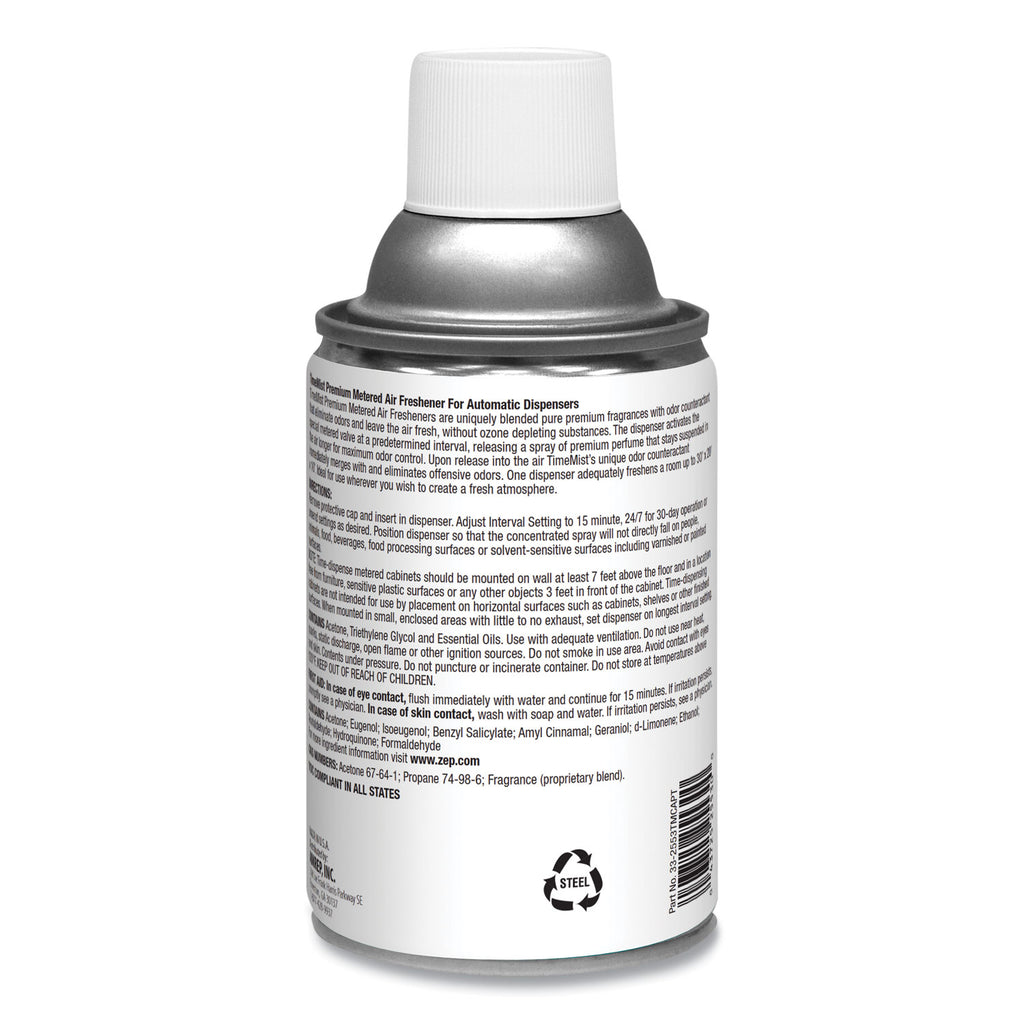 Premium Metered Air Freshener Refill, Spring Flowers, 5.3 oz Aerosol Spray, 12/Carton - 3