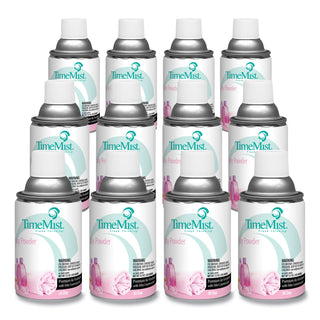 Premium Metered Air Freshener Refill, Baby Powder, 5.3 oz Aerosol Spray, 12/Carton - 1