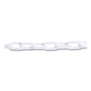 Crowd Control Stanchion Chain, Plastic, 40 ft, White - 
