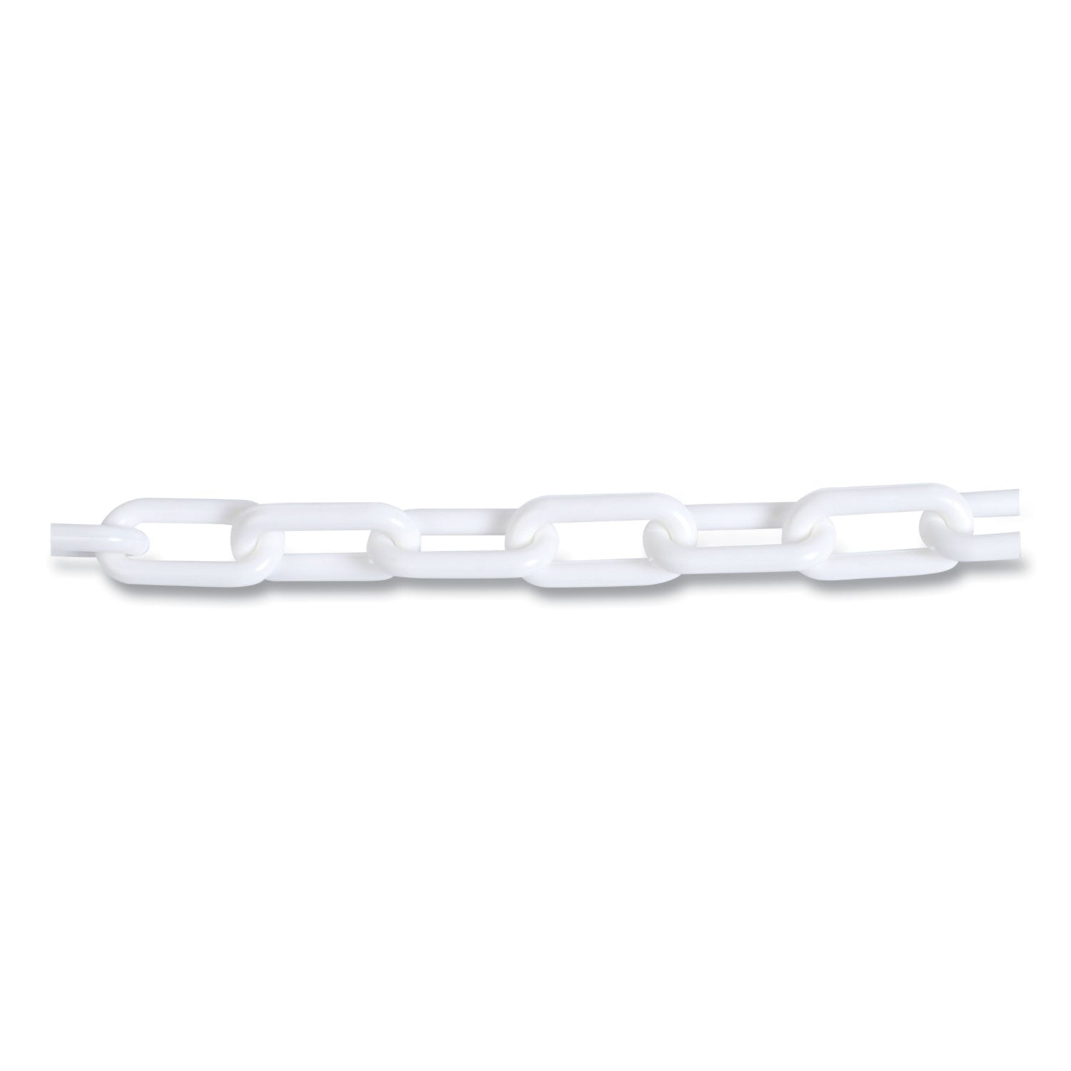 Crowd Control Stanchion Chain, Plastic, 40 ft, White - 