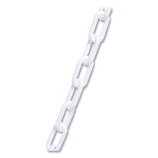 Crowd Control Stanchion Chain, Plastic, 40 ft, White - 