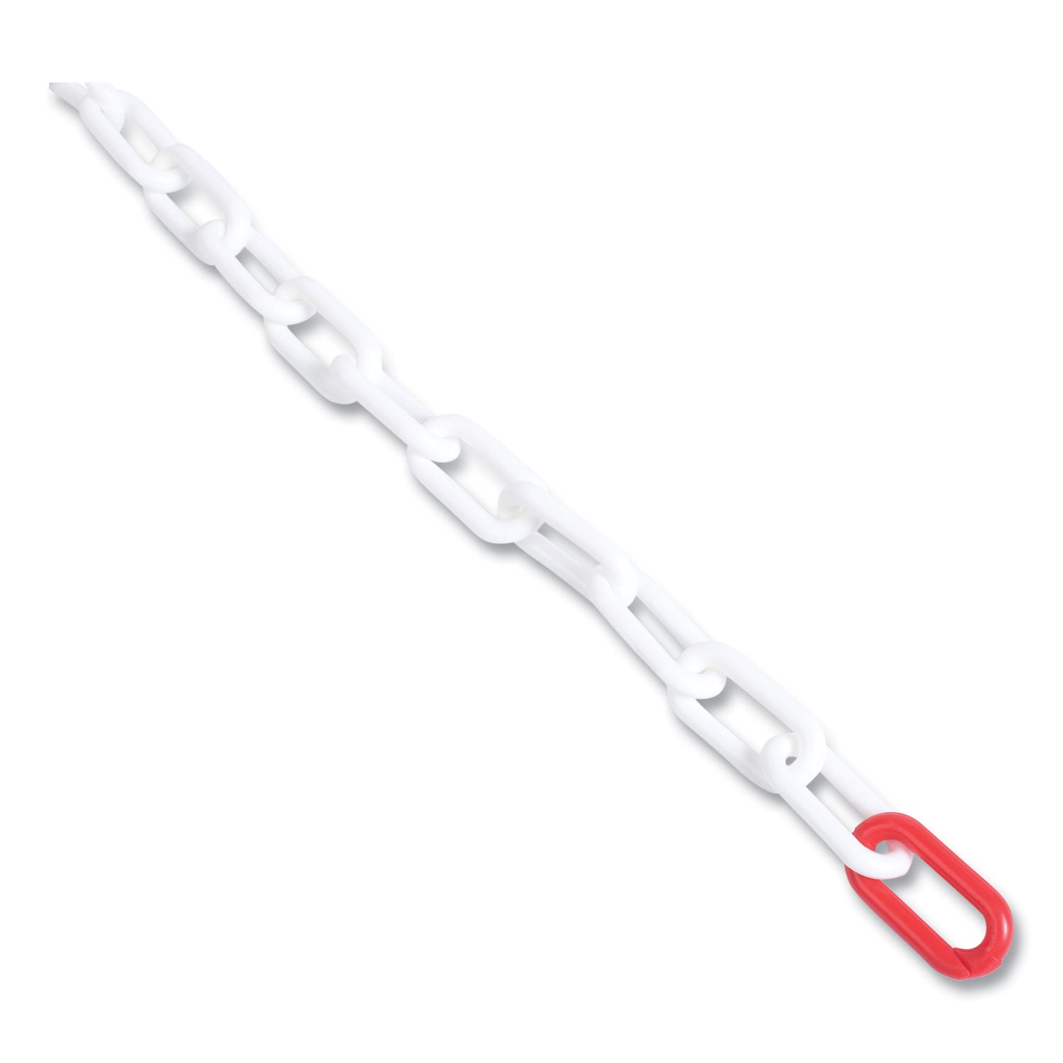 Crowd Control Stanchion Chain, Plastic, 40 ft, White - 