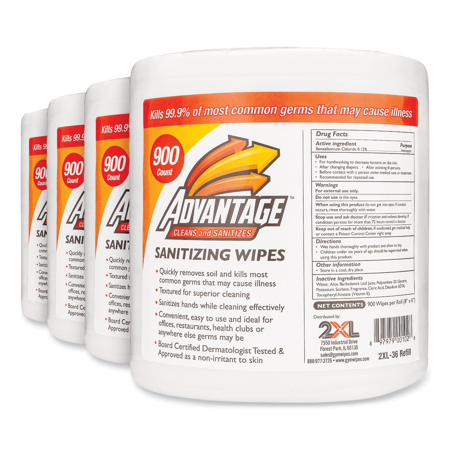 gym-wipes-advantage-1-ply-6-x-8-unscented-white-900-roll-4-rolls-carton_txll36r - 3