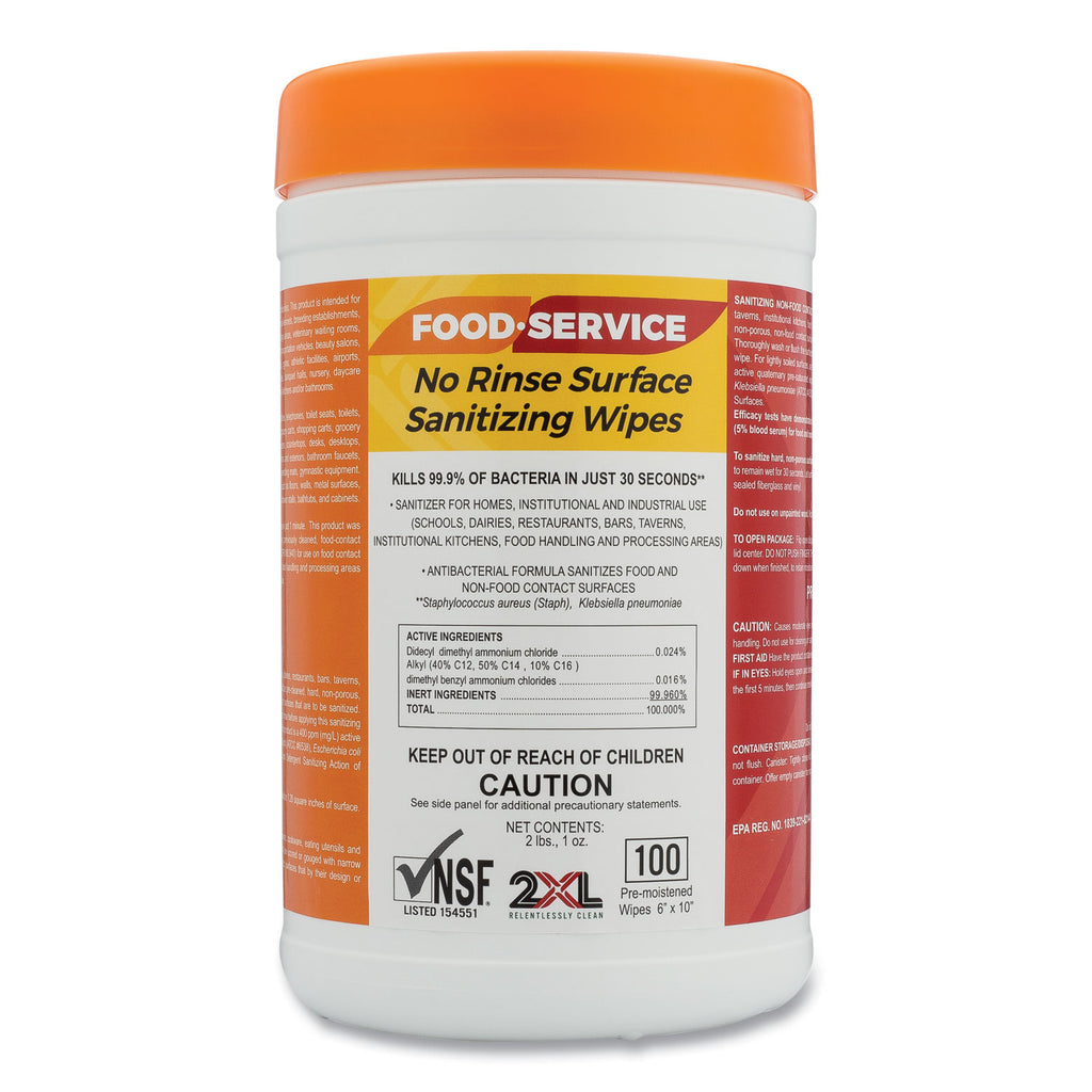 food-service-no-rinse-surface-sanitizing-wipes-1-ply-6-x-8-white-100-roll-6-rolls-carton_txl447 - 2