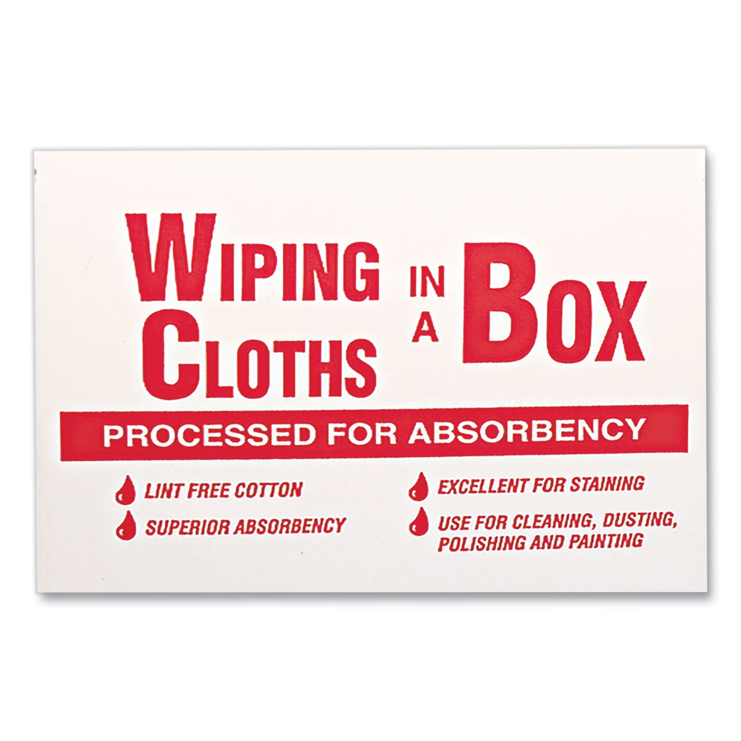 Multipurpose Reusable Wiping Cloths, Cotton, 5 lb Box, Assorted Sizes and Colors - 