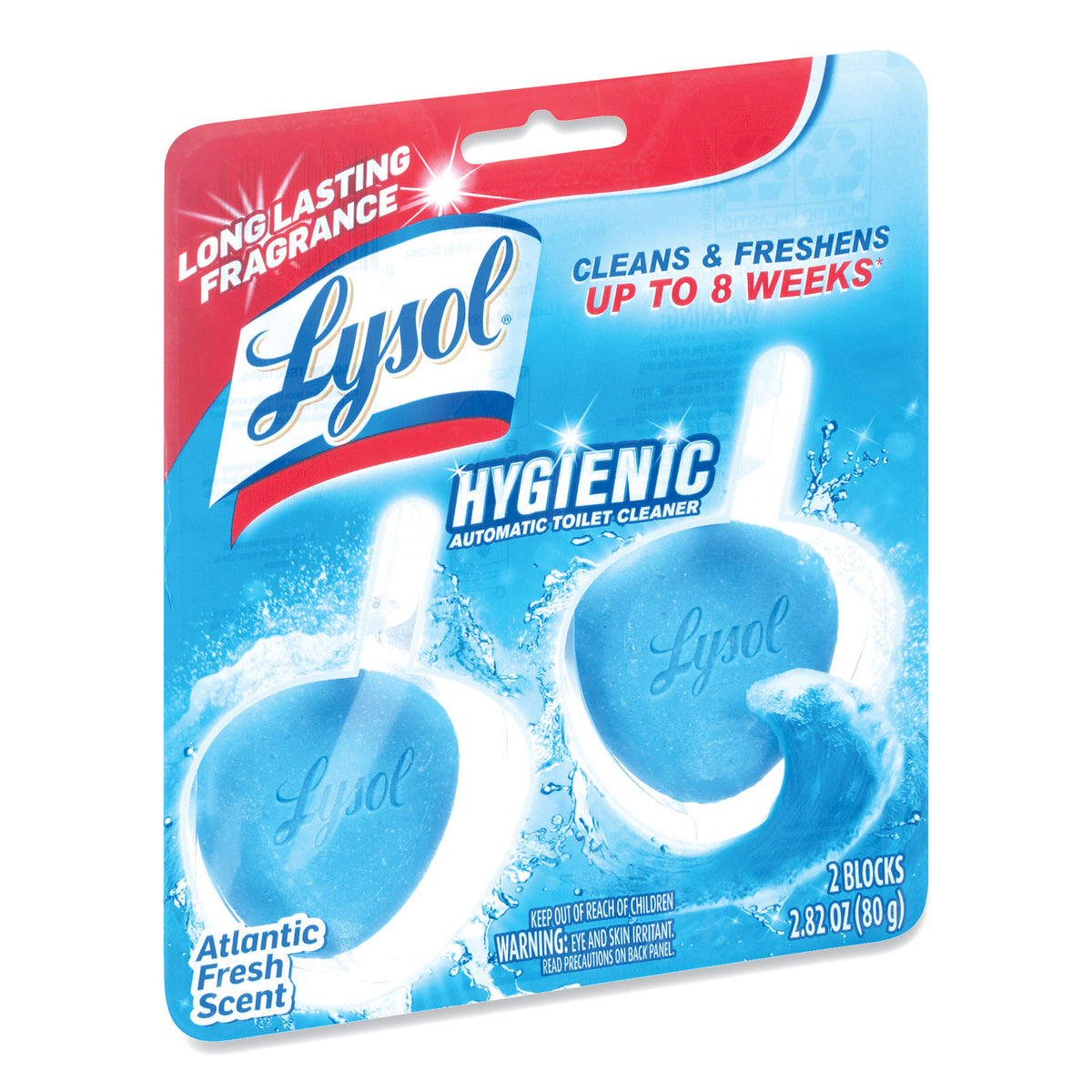 Hygienic Automatic Toilet Bowl Cleaner, Atlantic Fresh, 2/Pack