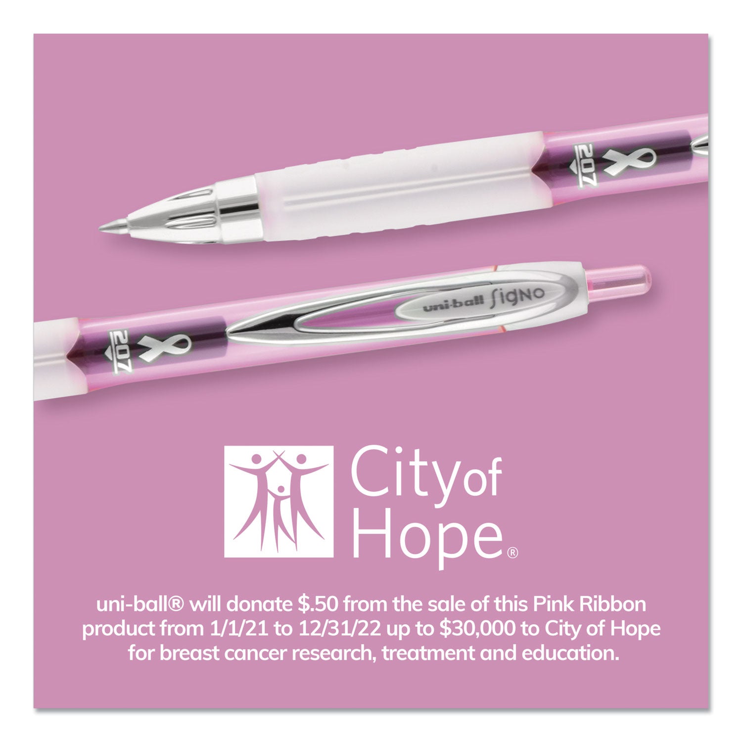 signo-207-city-of-hope-edition-gel-pen-retractable-bold-1-mm-black-ink-translucent-pink-translucent-white-barrel-dozen_ubc1745267 - 4