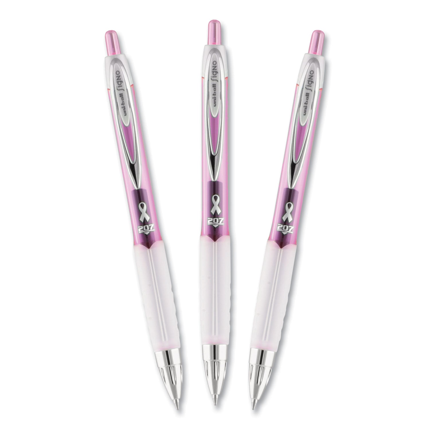 signo-207-city-of-hope-edition-gel-pen-retractable-bold-1-mm-black-ink-translucent-pink-translucent-white-barrel-dozen_ubc1745267 - 7