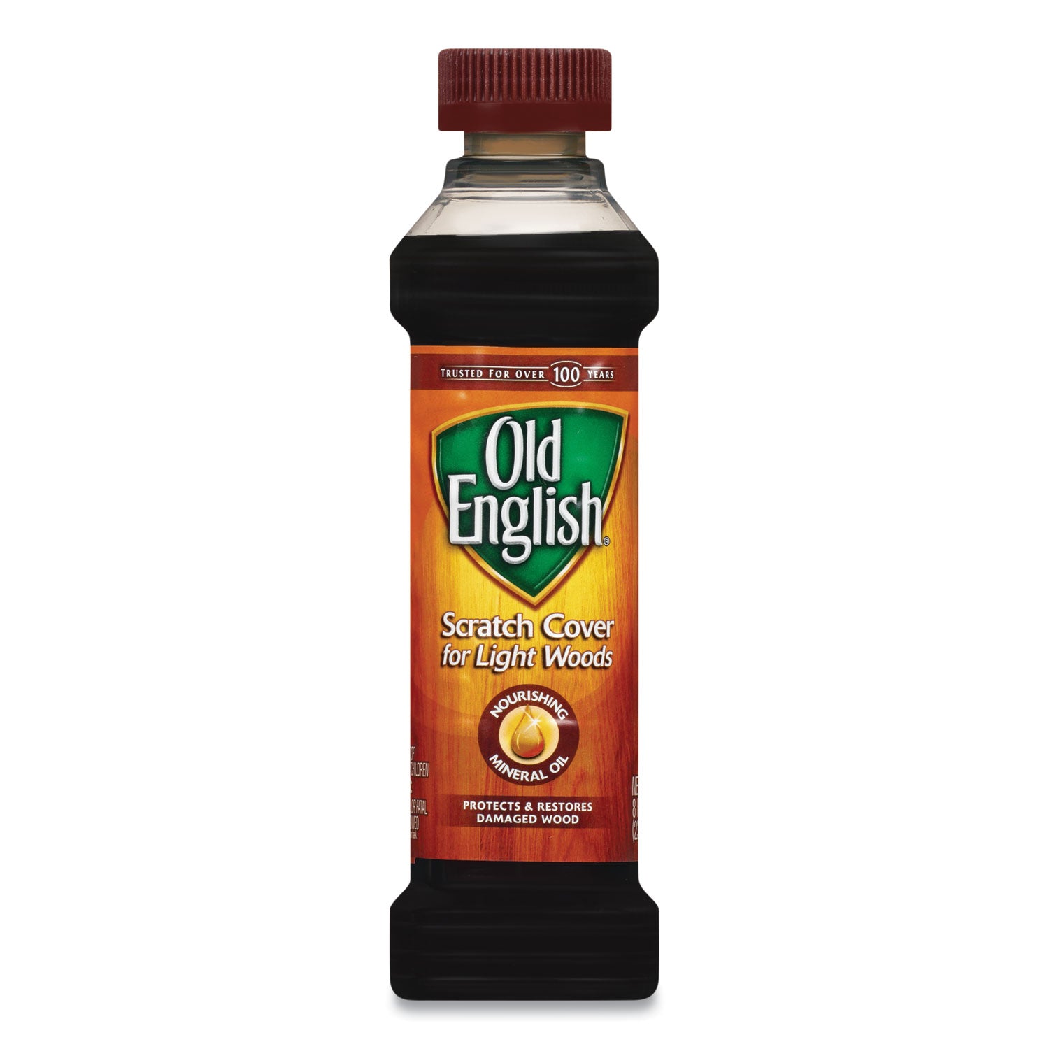 Old English Scratch Cover Polish - 8 fl oz (0.3 quart) - 1 Each - Brown