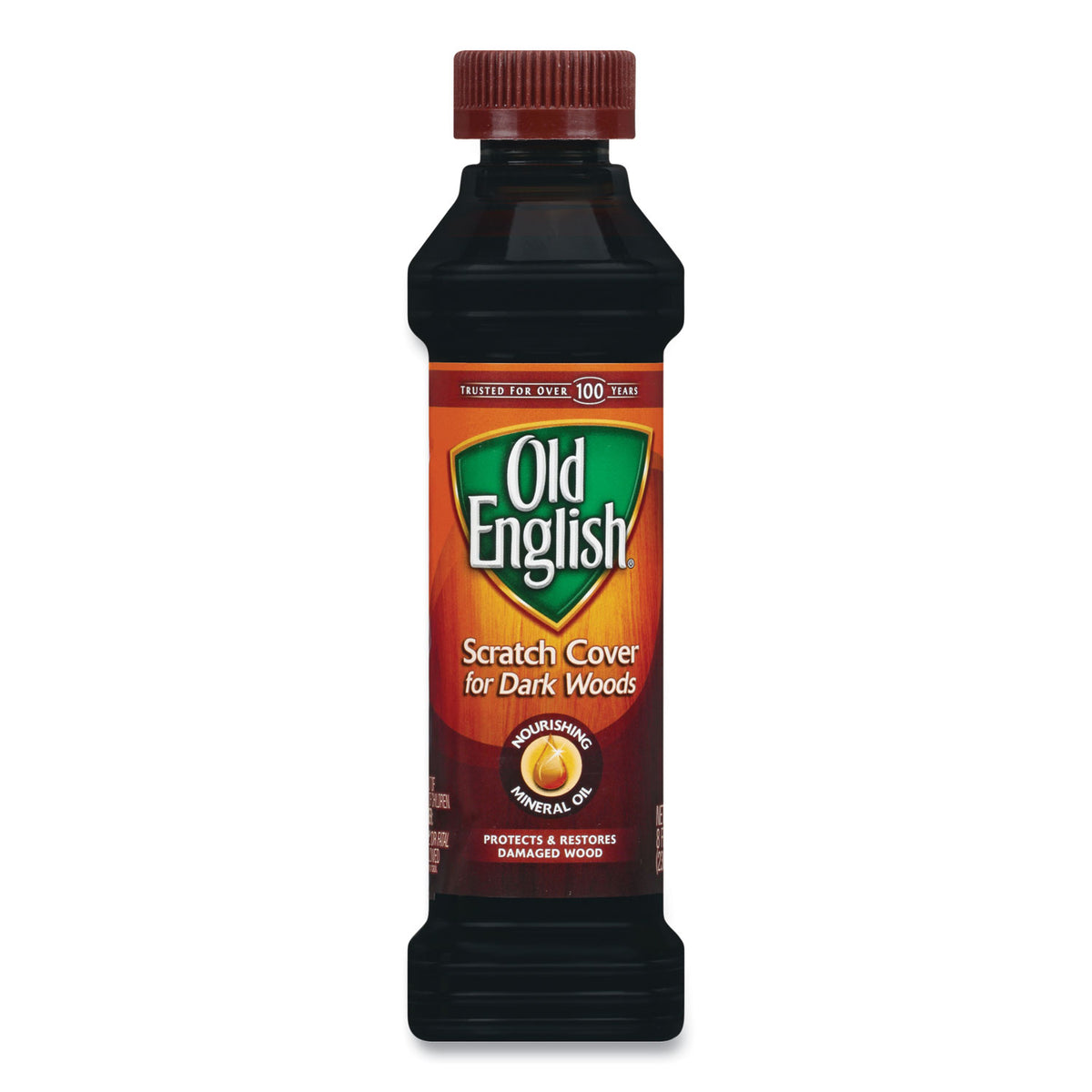 Furniture Scratch Cover, For Dark Woods, 8oz Bottle, Sold as 1 Each