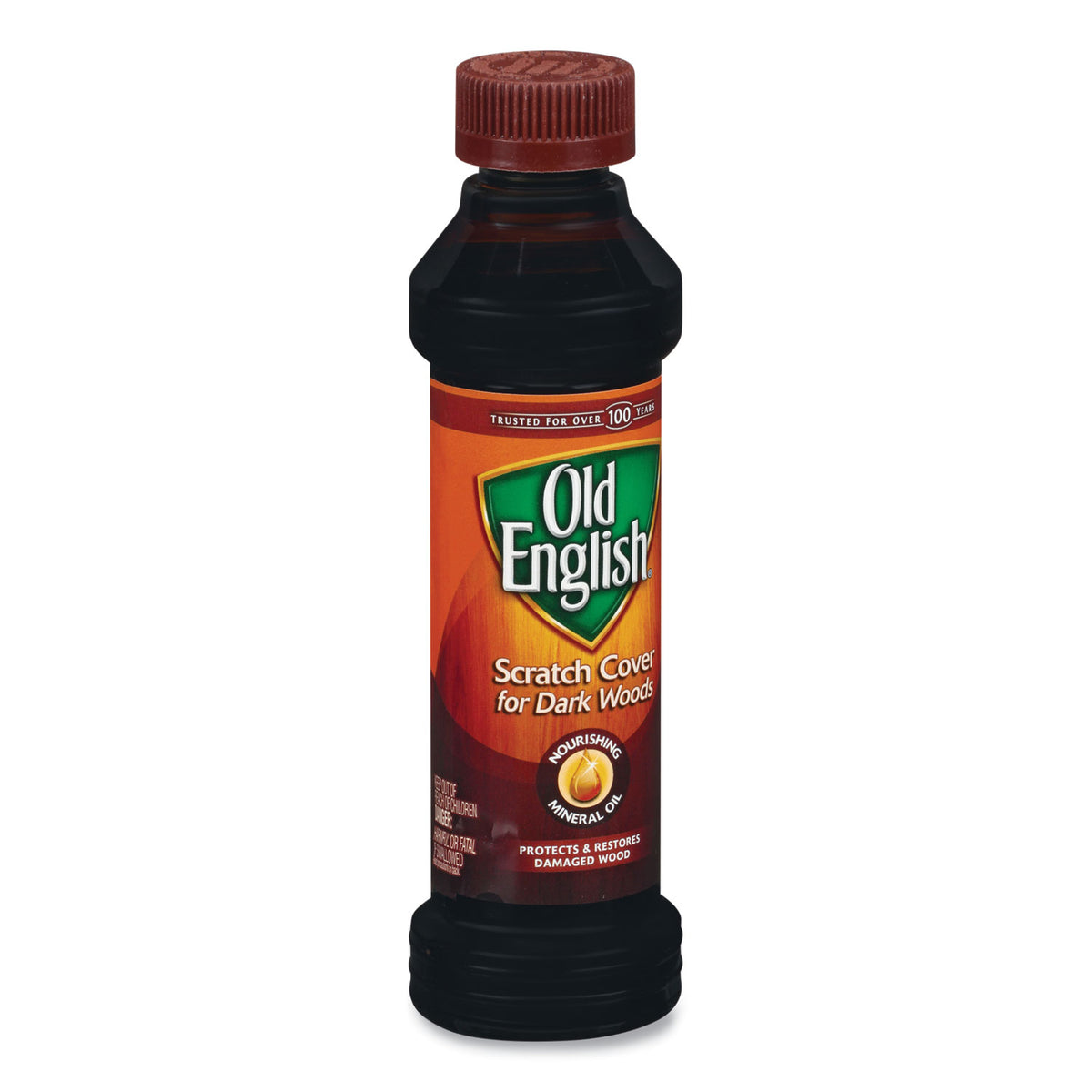 Furniture Scratch Cover, For Dark Woods, 8oz Bottle, Sold as 1 Each