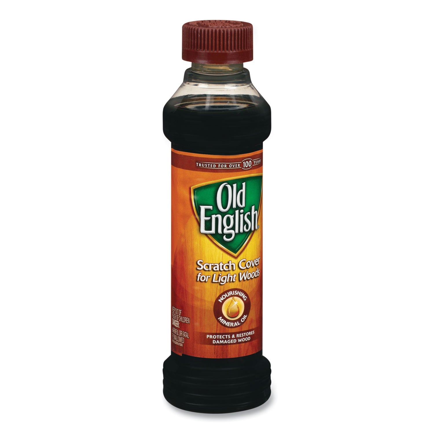 Old English Scratch Cover Polish - 8 fl oz (0.3 quart) - 1 Each - Brown