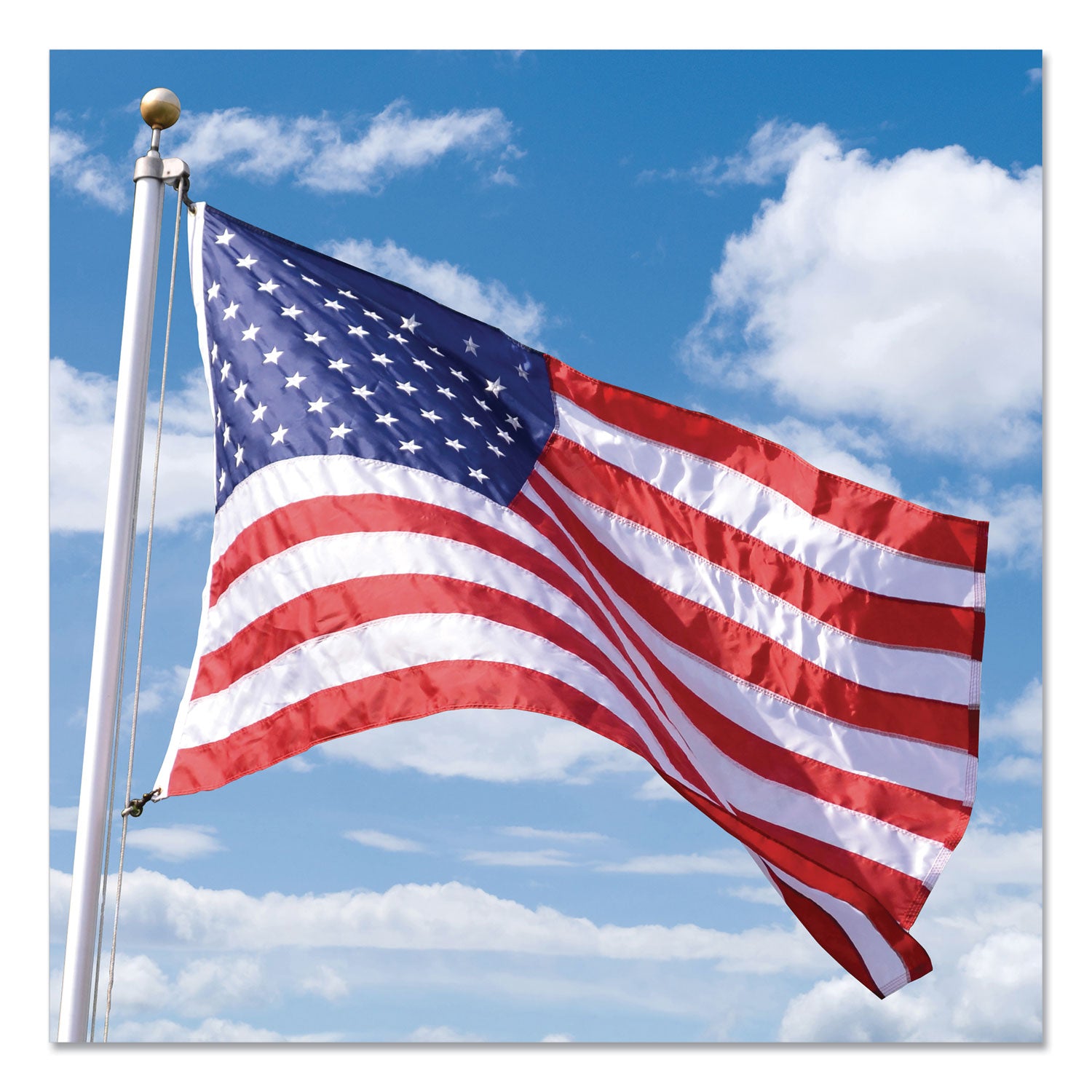 All-Weather Outdoor U.S. Flag, 72" x 48", Heavyweight Nylon - 