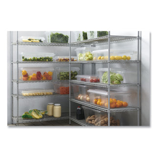 Food/Tote Boxes, 3 1/2gal, 18w x 12d x 6h, Clear