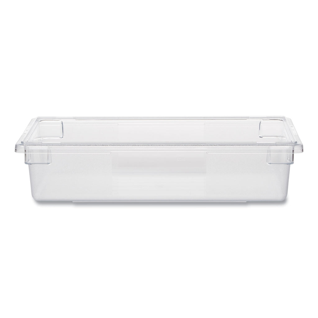Food/Tote Boxes, 8 1/2gal, 26w x 18d x 6h, Clear